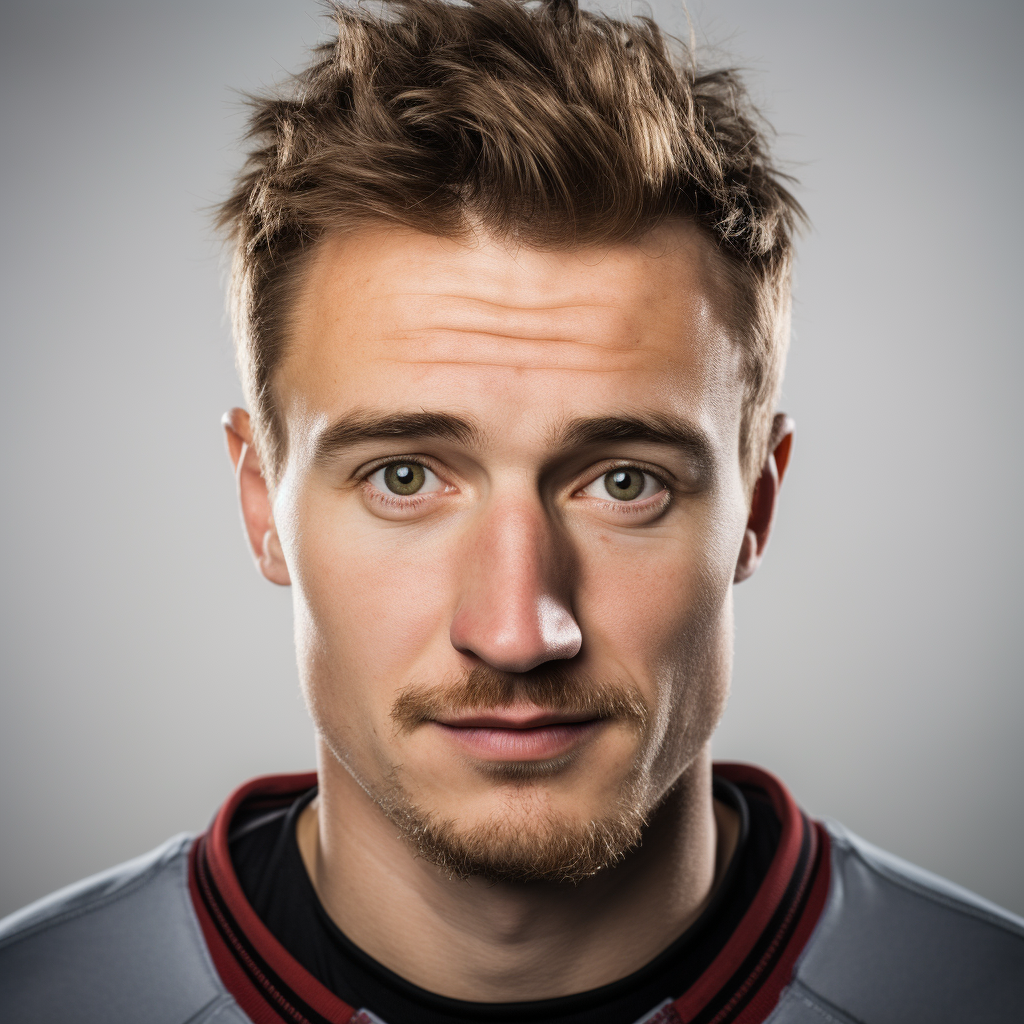 Ice Hockey Player Headshot