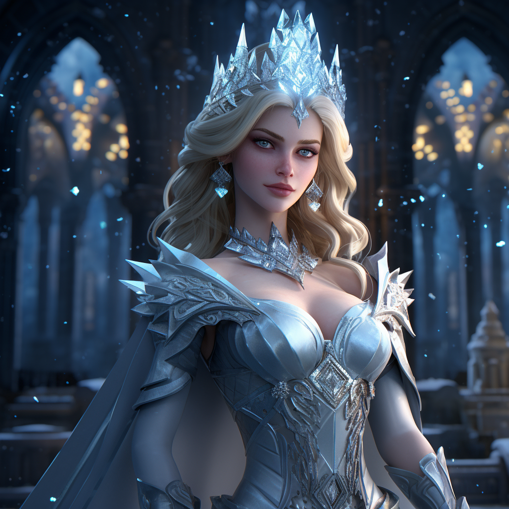 Ice Kingdom Princess in Comic Art