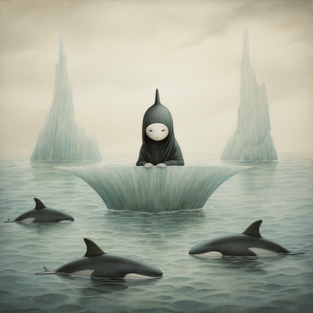 Majestic  Iceberg Orca Queen  artwork