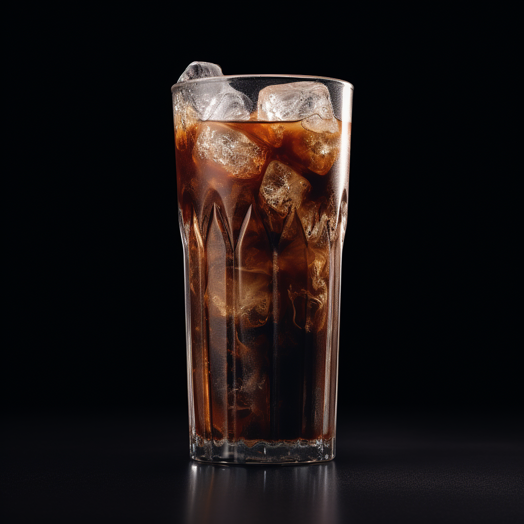 Refreshing iced coffee with natural ingredients