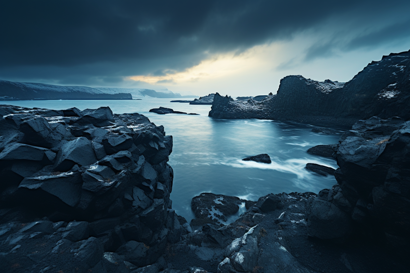 Breathtaking Icelandic Seascape at Blue Lagoon