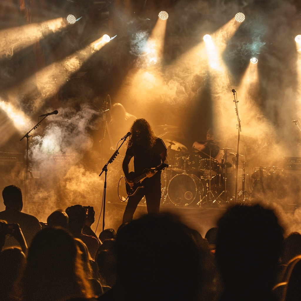 Rock concert featuring igneous rocks