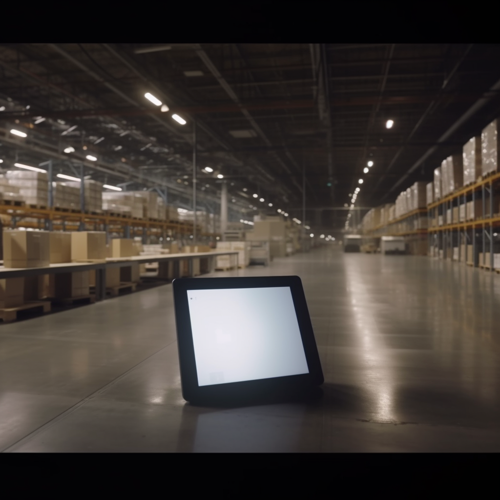 Ikea warehouse iPad with empty screen  ?️