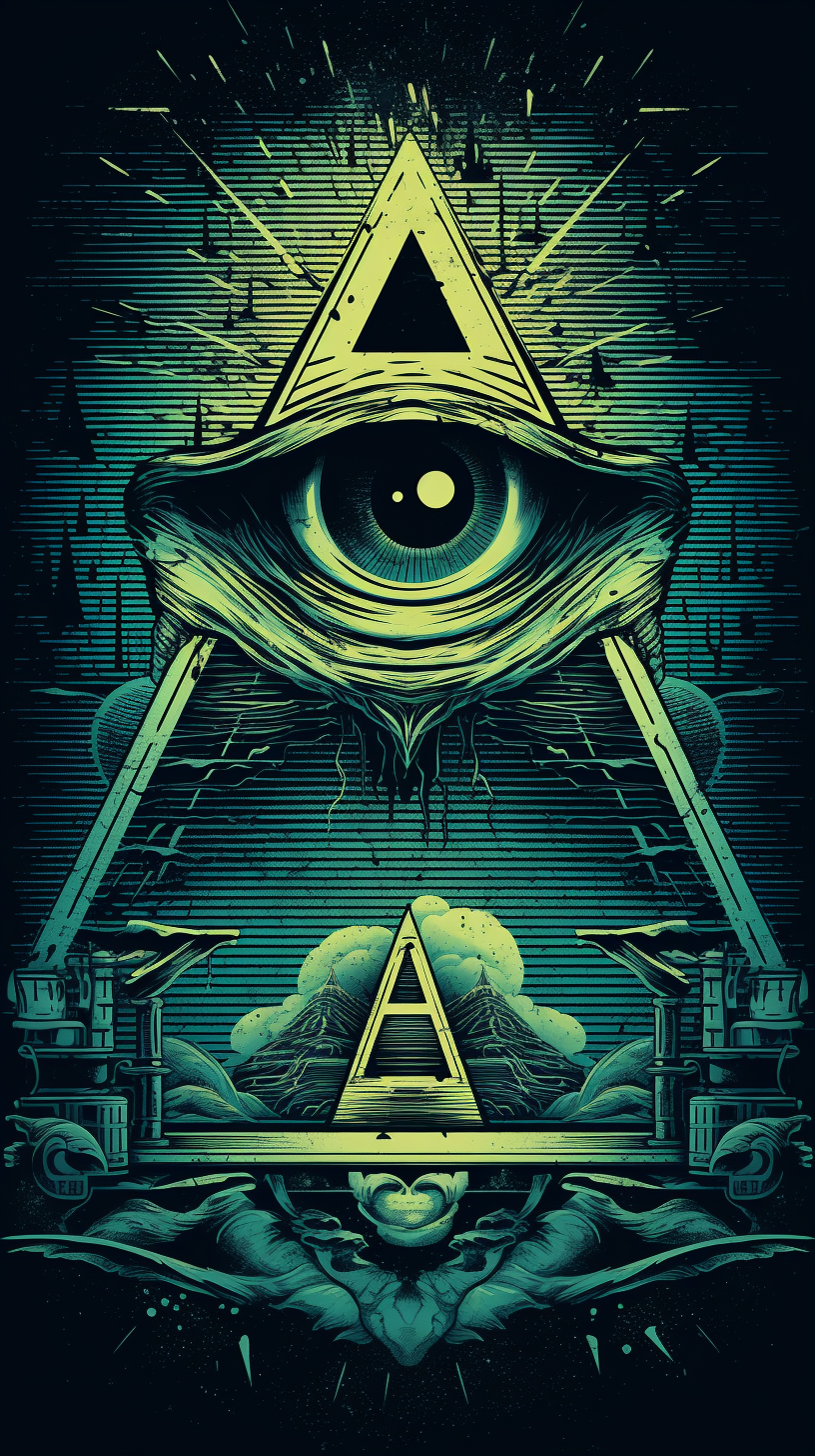 Hyperdetailed Illuminati Conspiracy Theory Vector Art