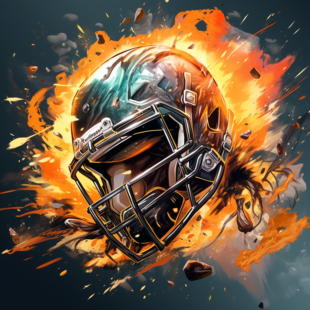 Explosive  Hello  Team Football Helmet