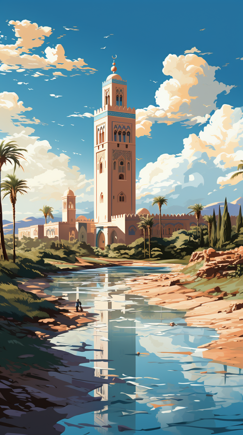 Illustration of Mosquée Koutoubia in Morocco