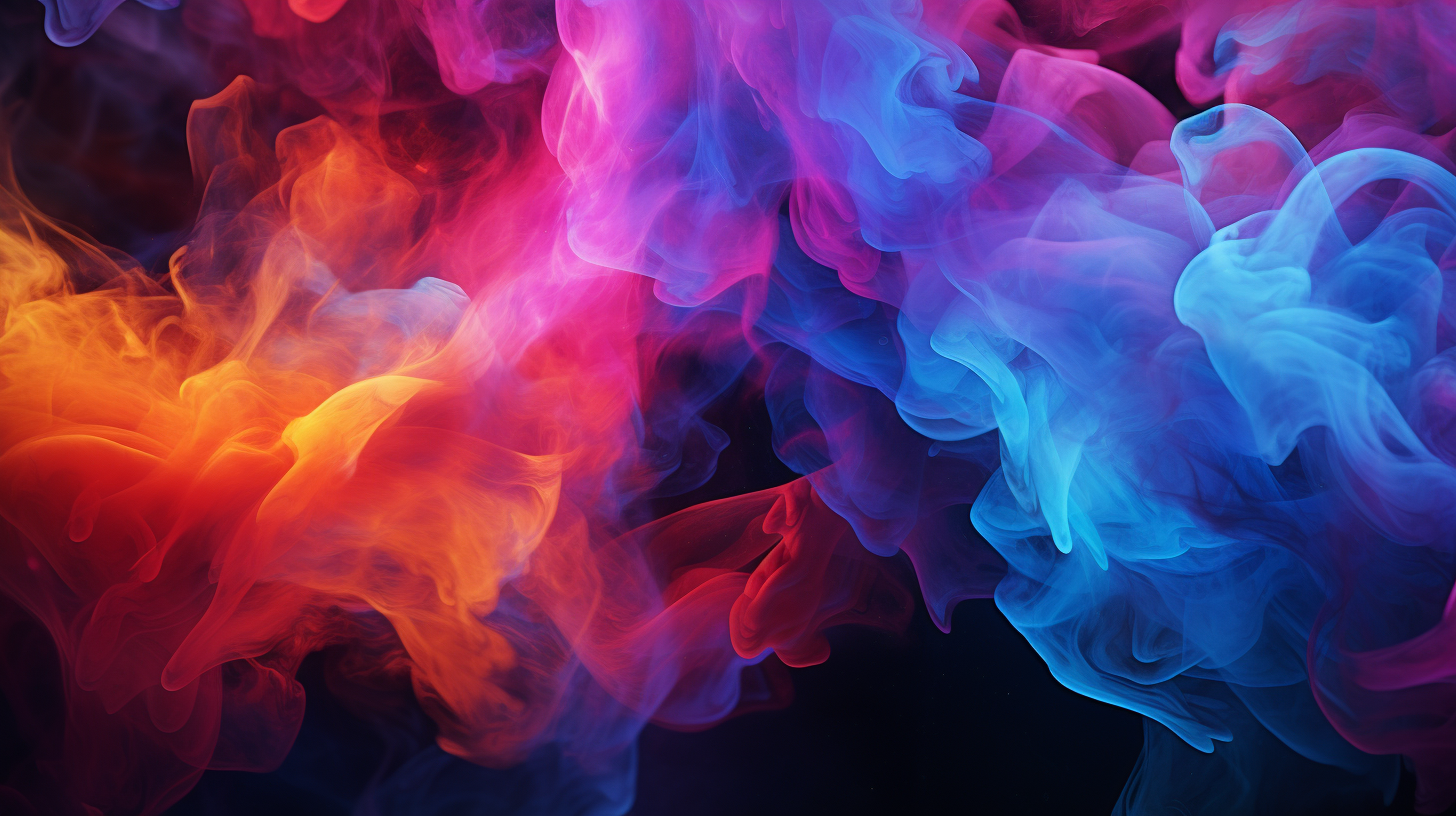 Colorful Fluid Powder Abstract Background