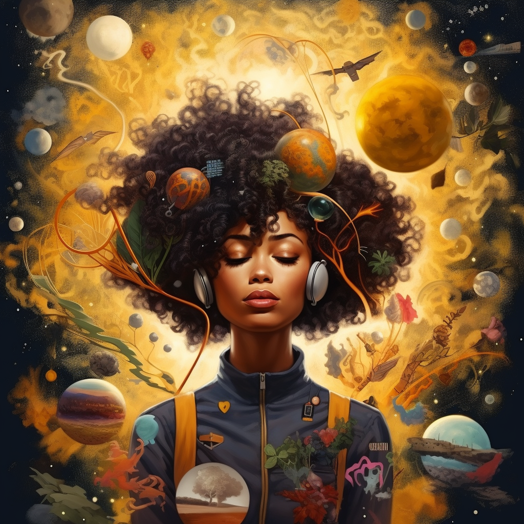 Imaginative black exploration inspiration image