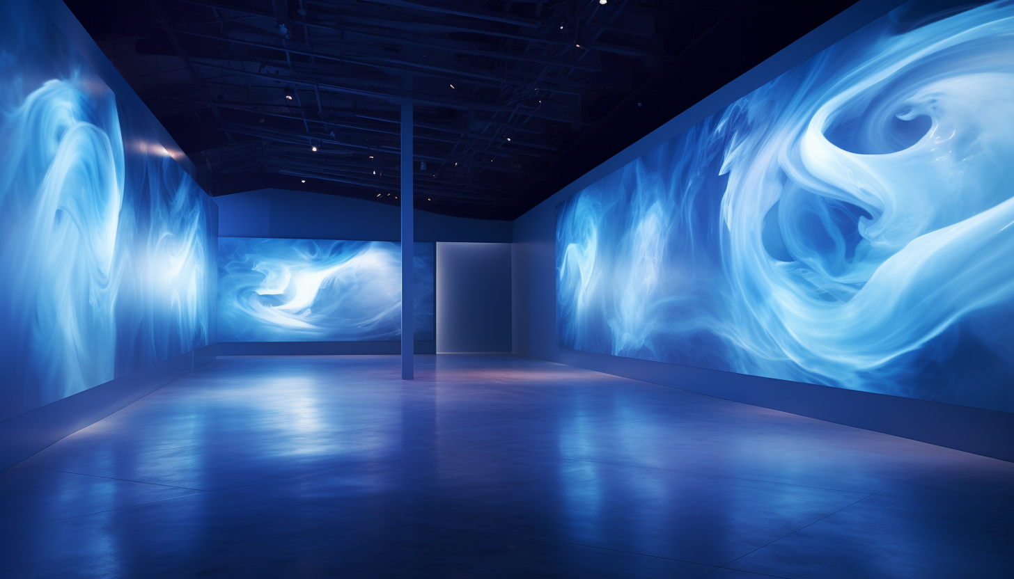 Throat Chakra Animation in Immersive Art Museum