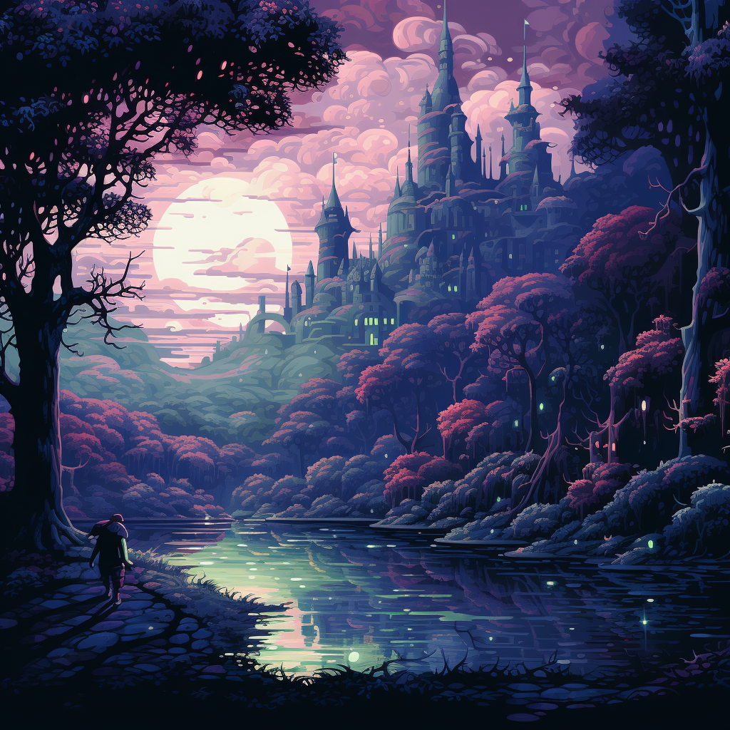 Impressive pixel art with limited palette