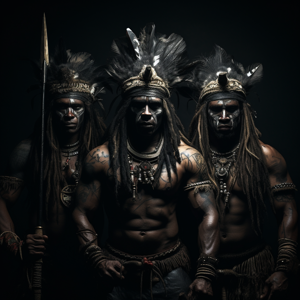 Incredible Amazonian warriors in animal fur