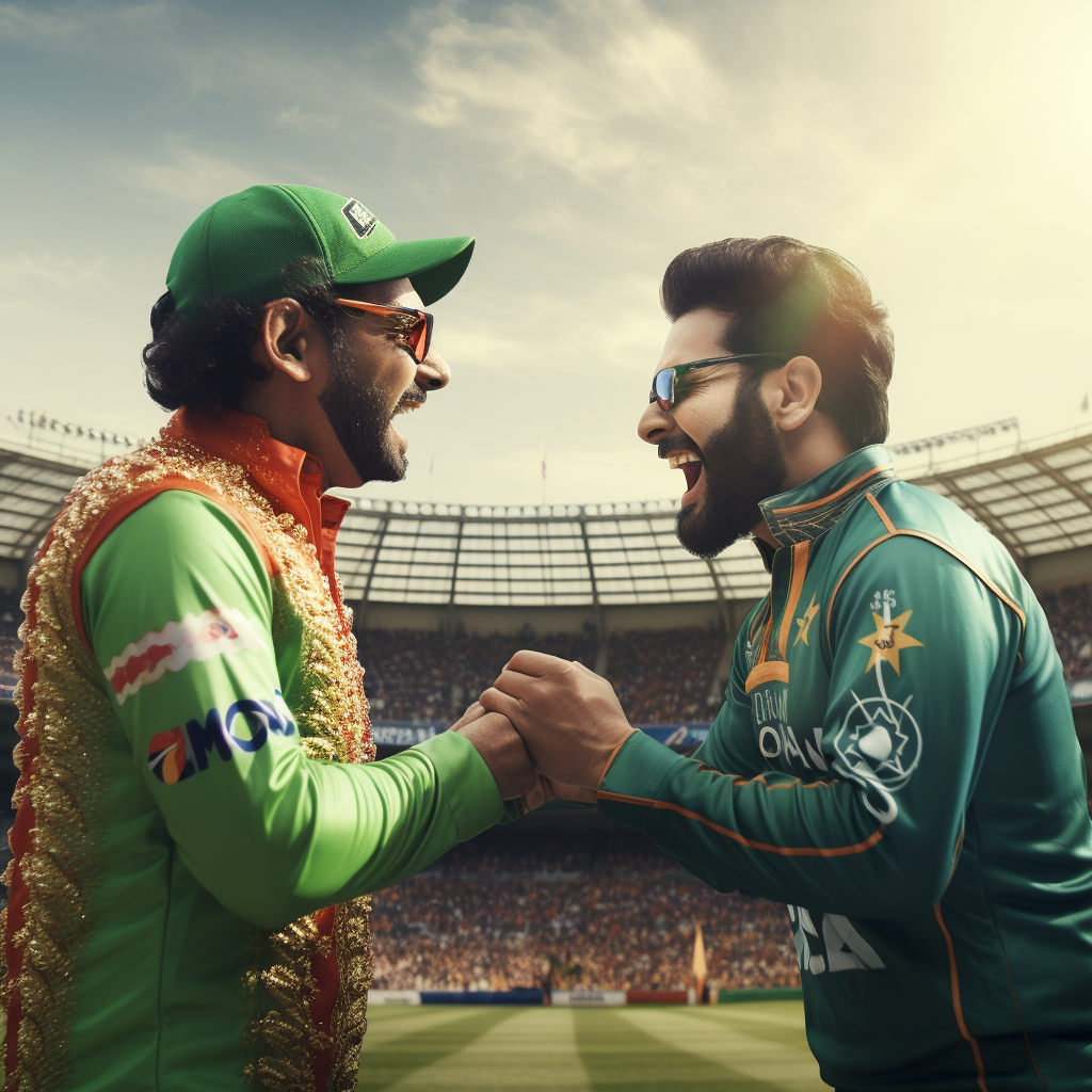 CGI creative ad of India vs Pakistan cricket match