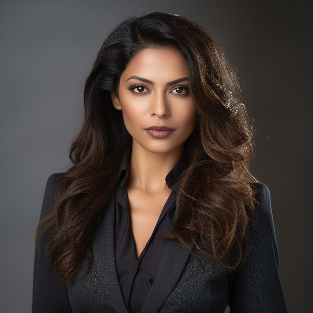 Beautiful Indian businesswoman headshot