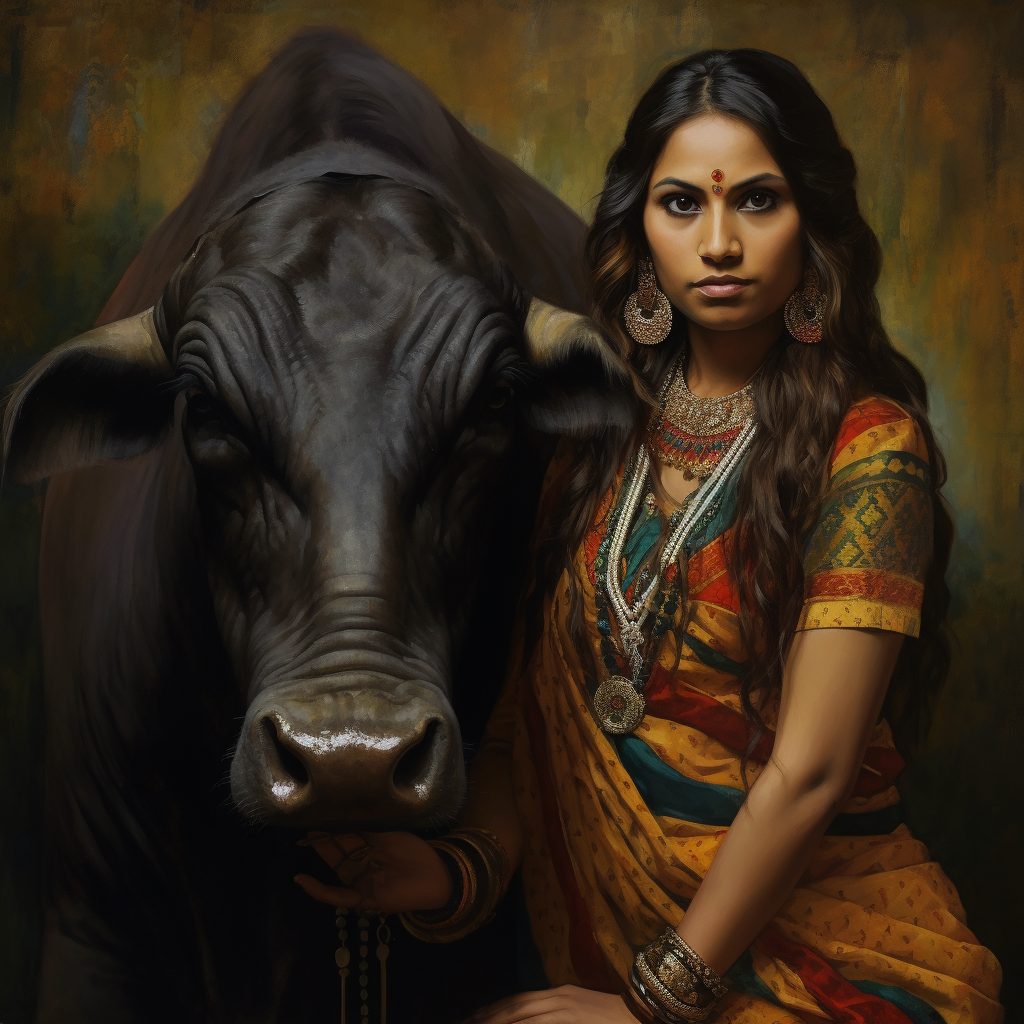 Indian Female Buffalo Picture