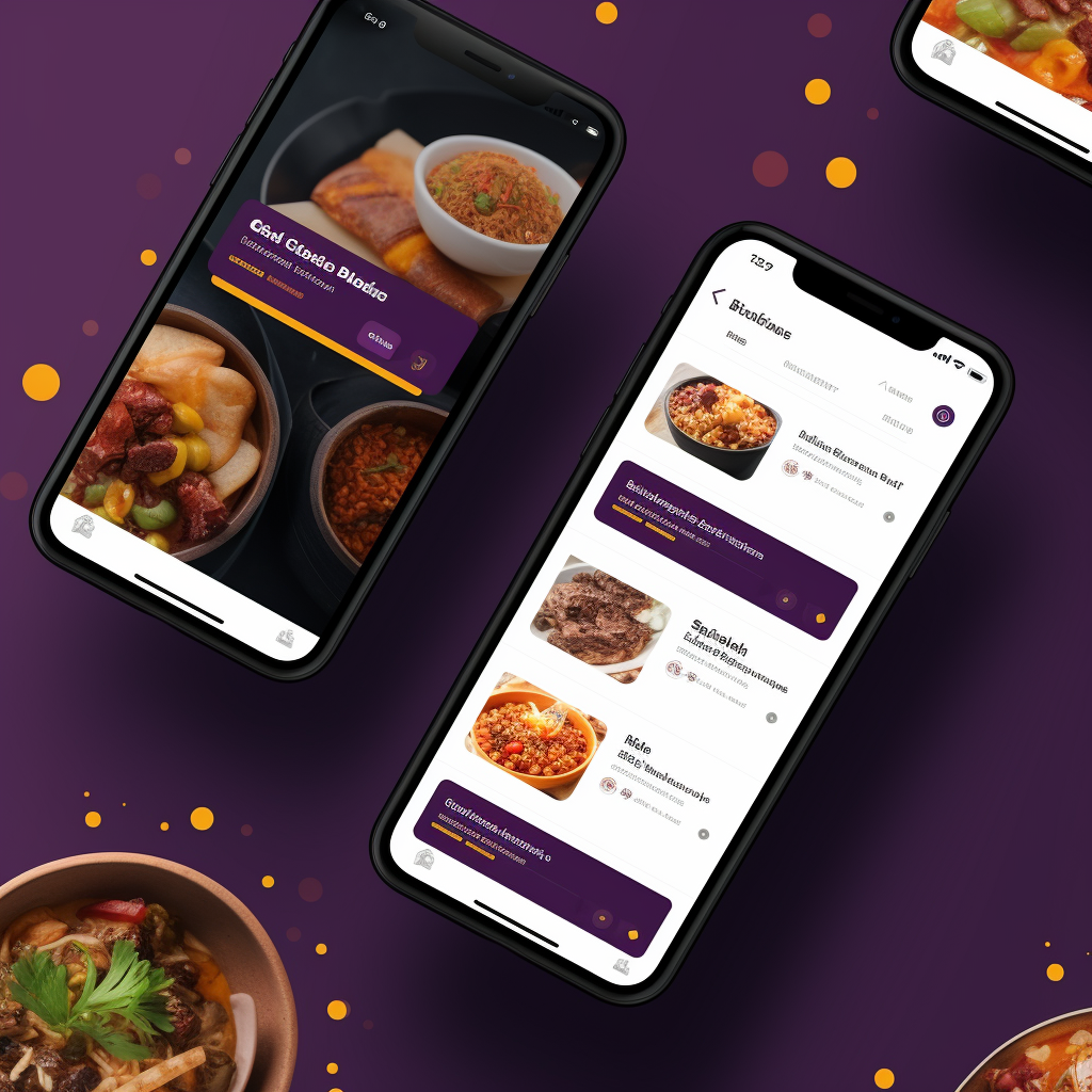 Alt Image Text: Indian food delivery application UI design