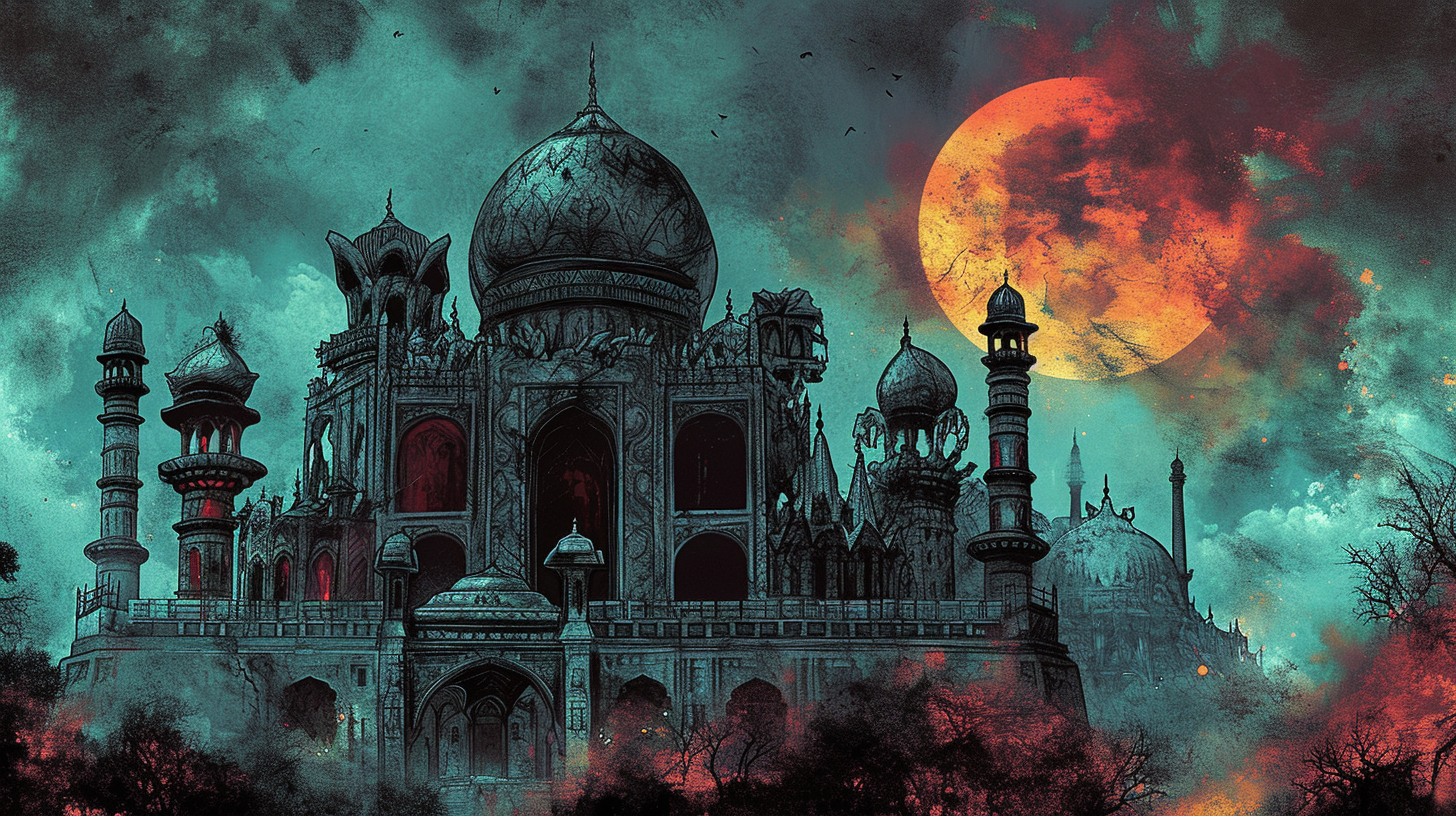 Indian Gothic Horror Art without Person