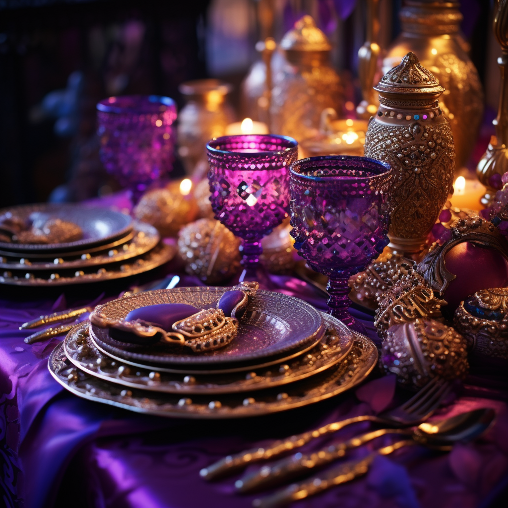 Beautiful Indian-inspired table decor