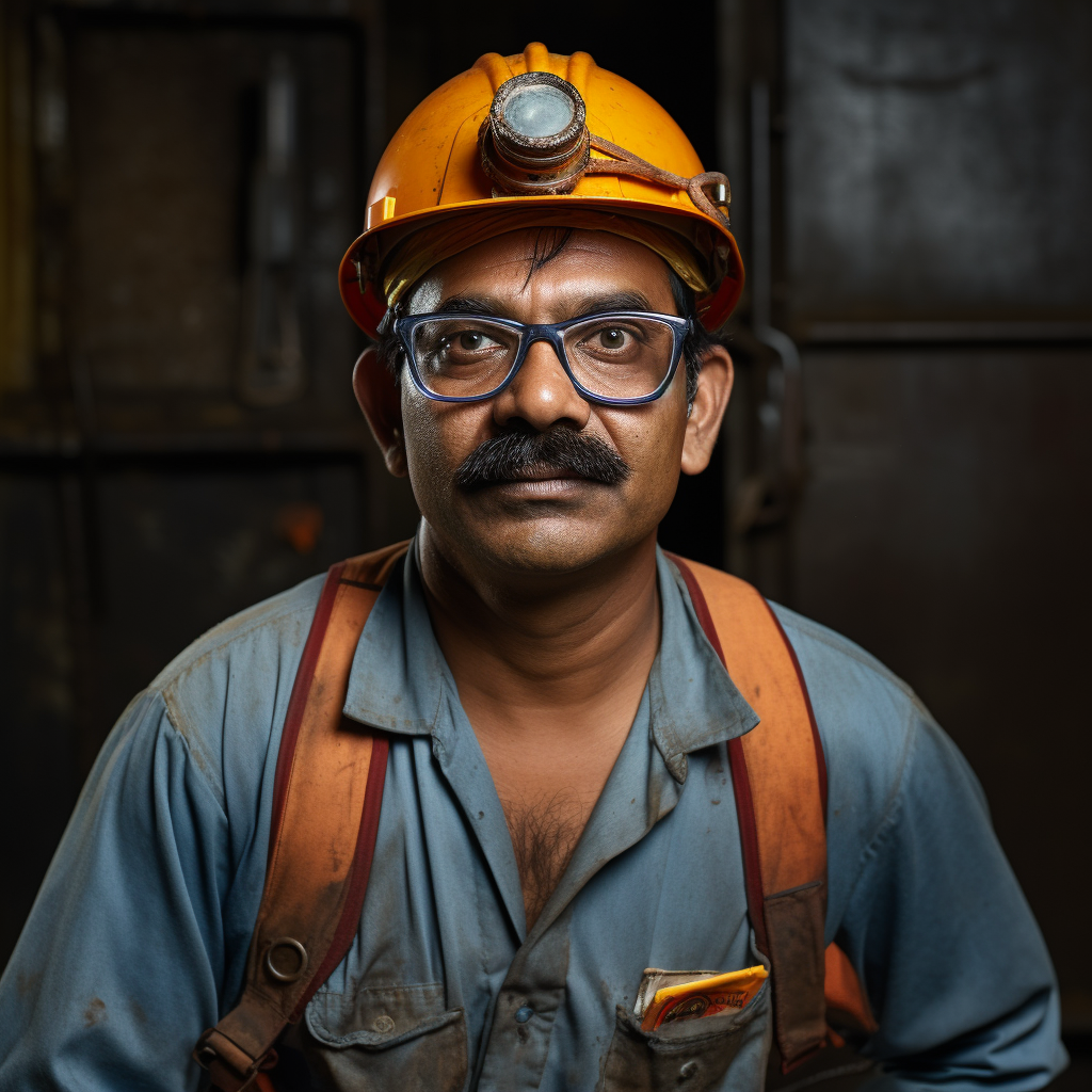 Indian Man with Glasses Handyman