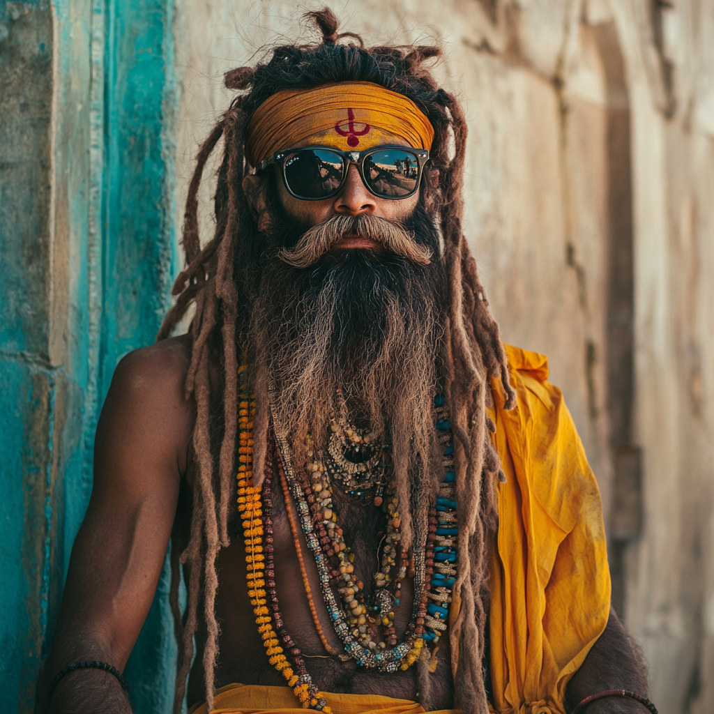 Sadhu in Flamboyant Attire