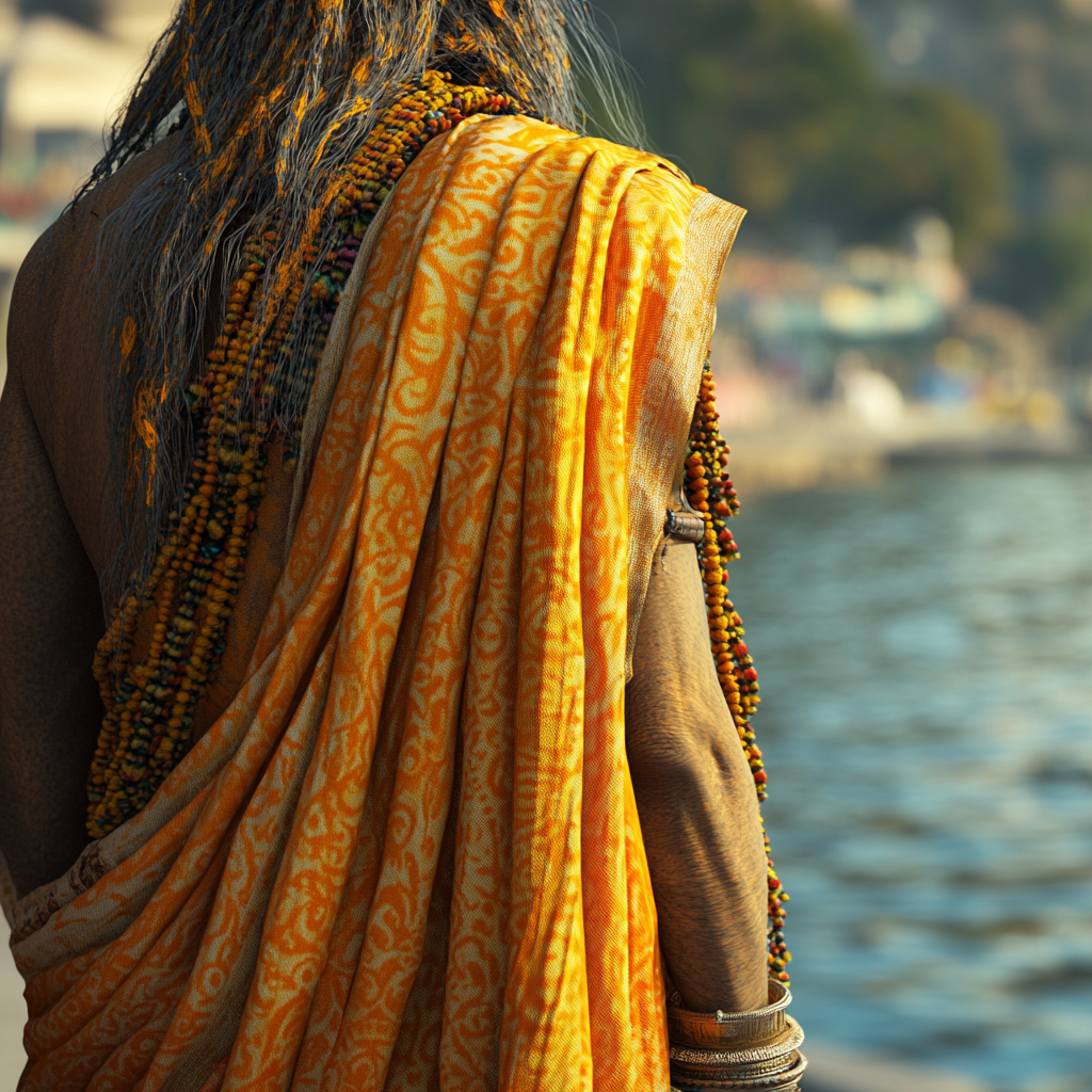 Indian Sadhu Varanasi River