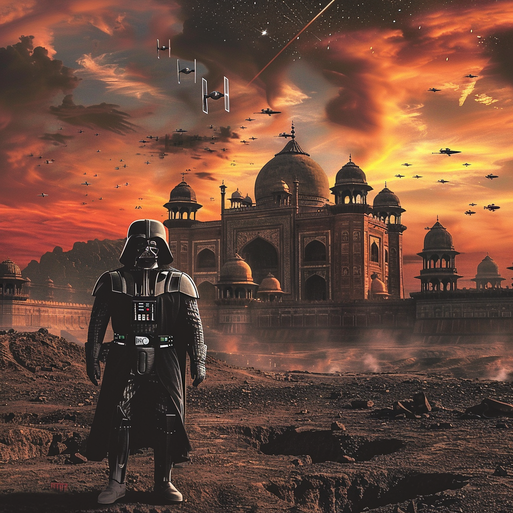 Star Wars characters in Indian fort