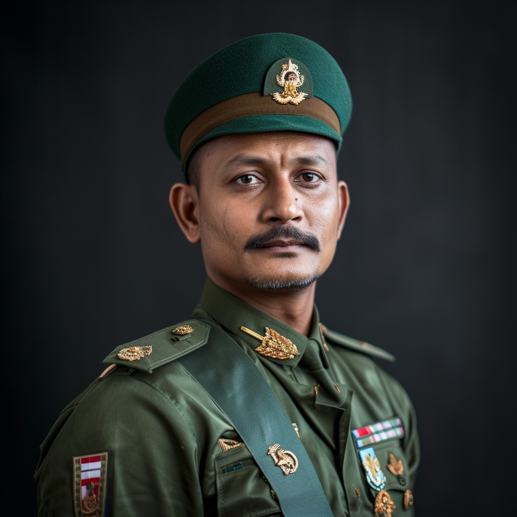 Indian Army Officer Portrait