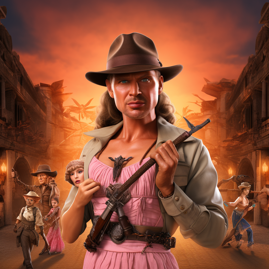 Indiana Jones Barbie Movie Poster