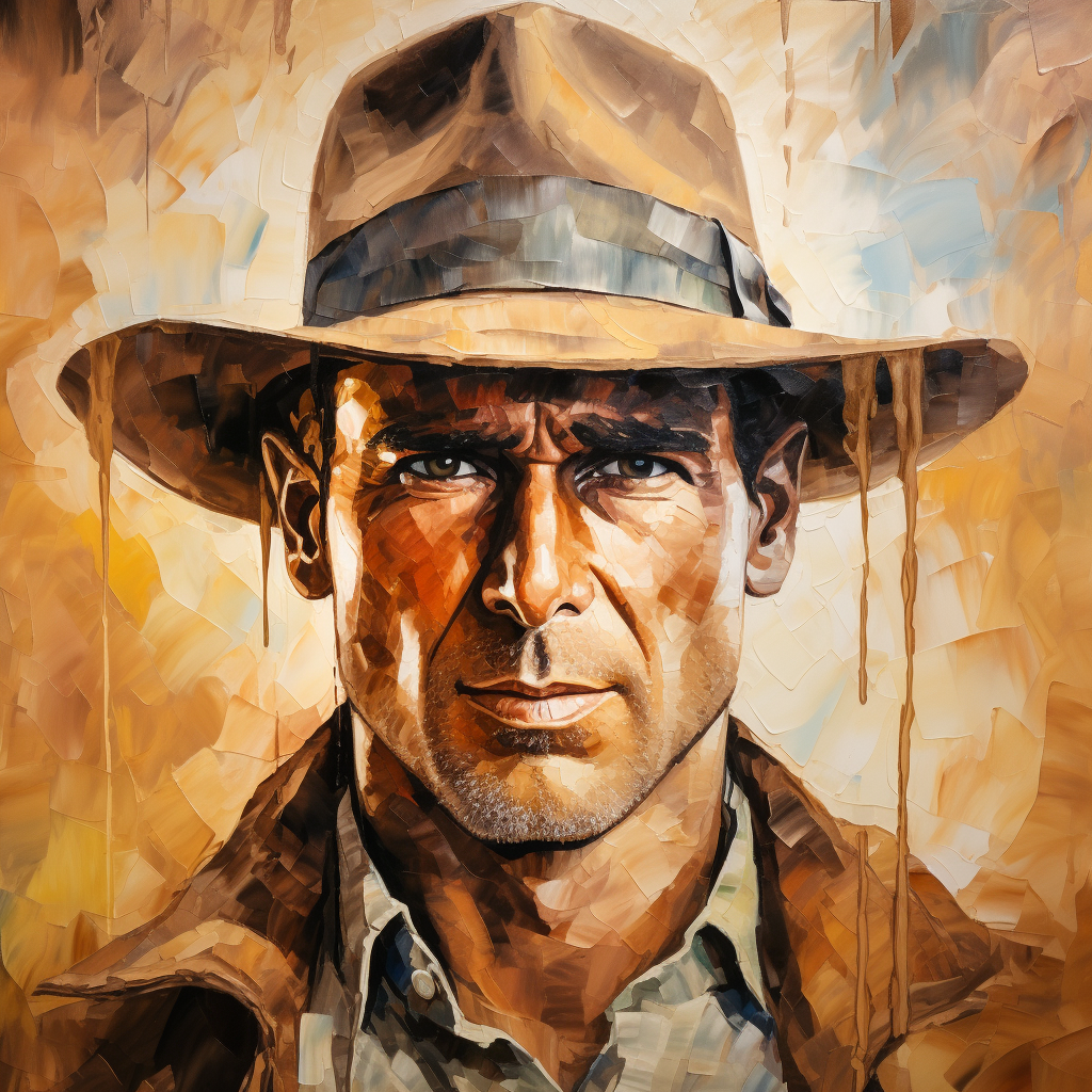 Indiana Jones Picasso portrait