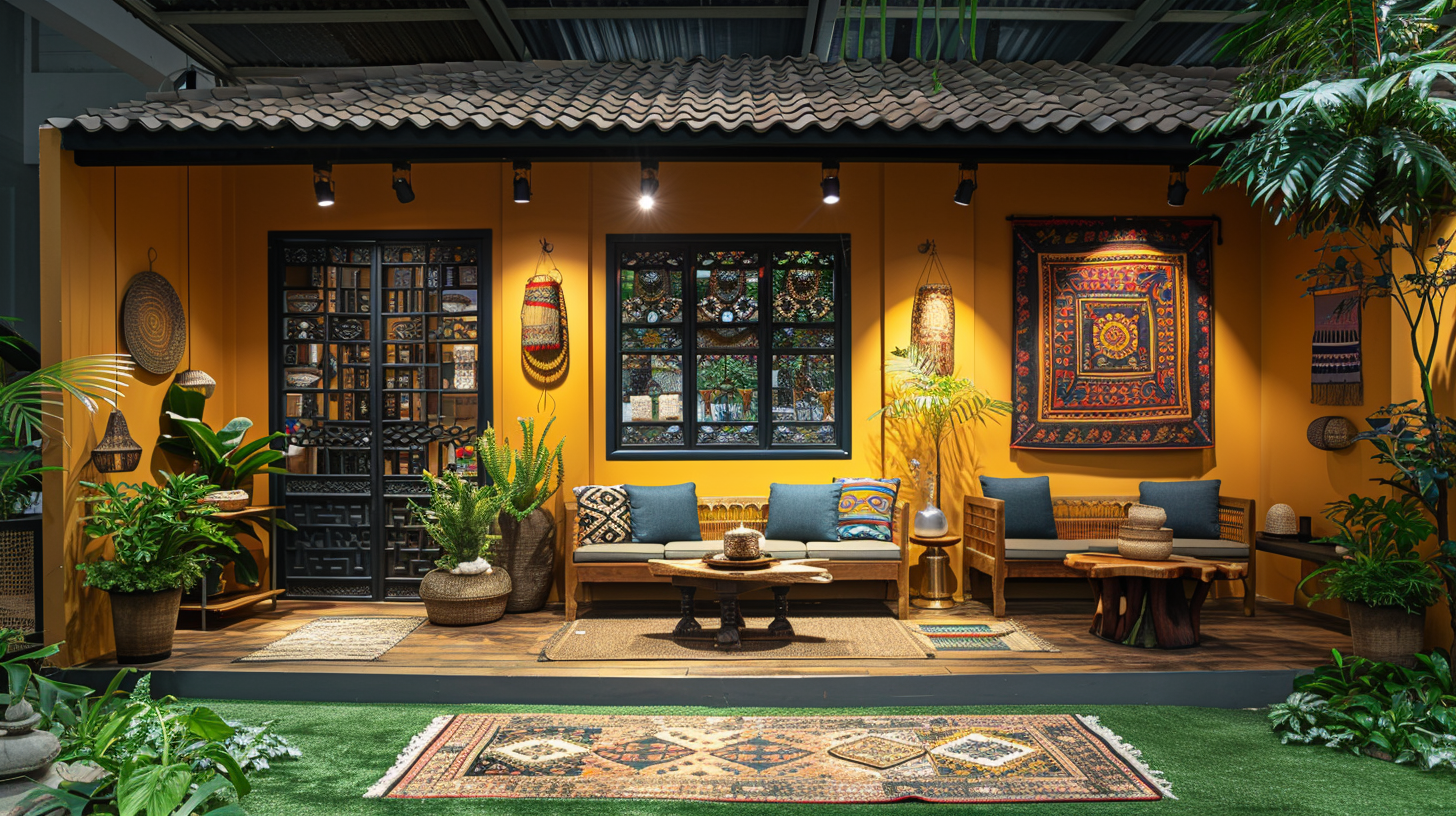 Traditional Indonesian village terrace design