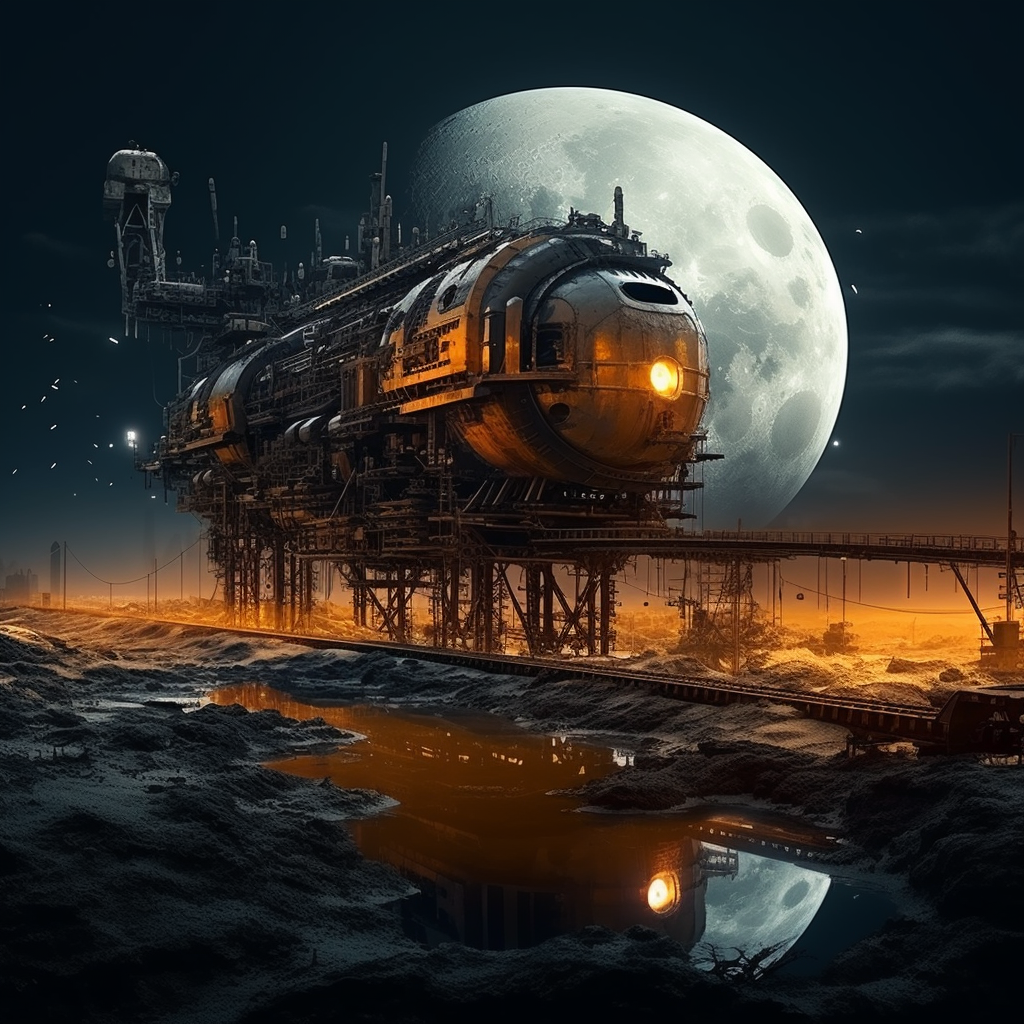 Industrial Moon Paradox Artwork