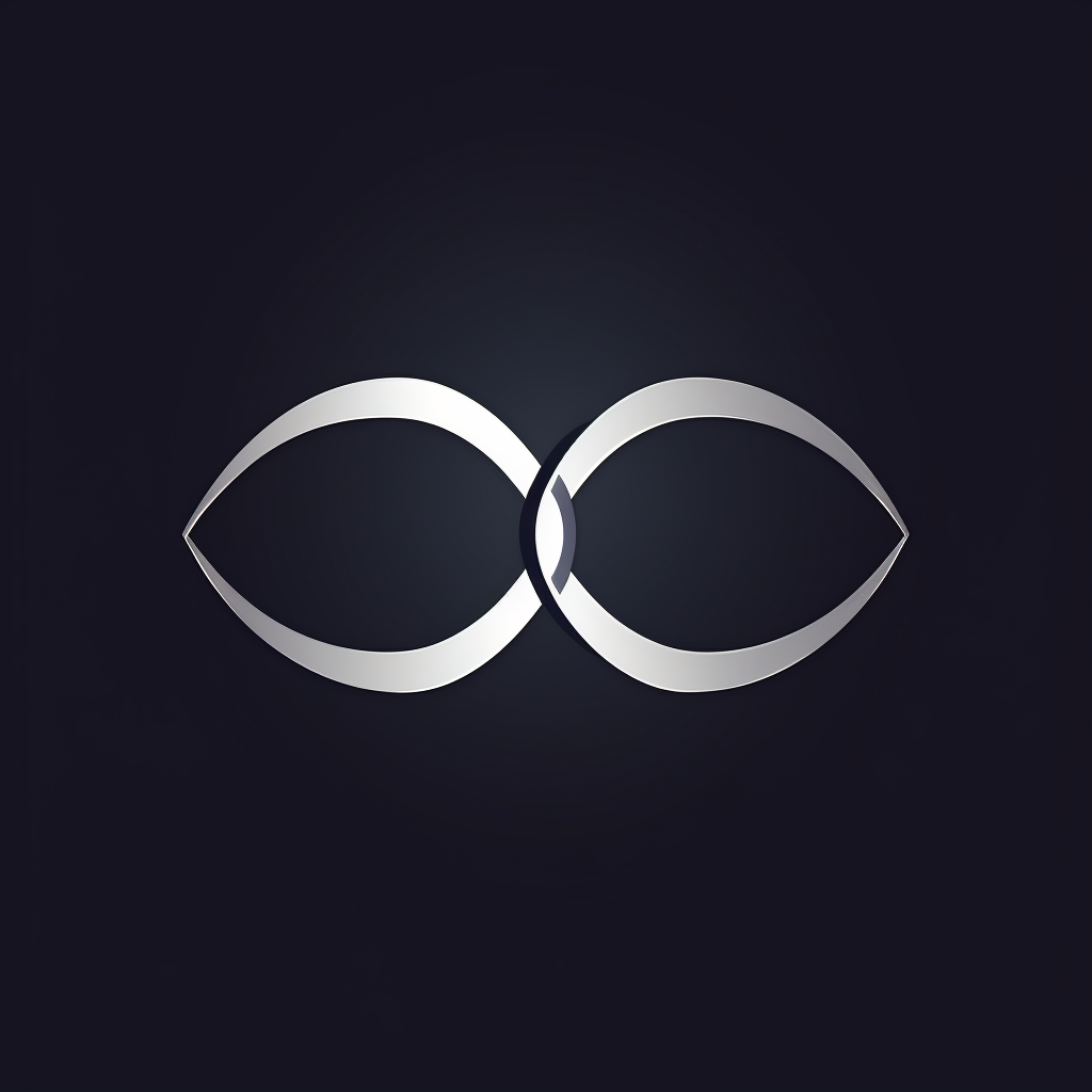 Modern minimalist infinity logo design