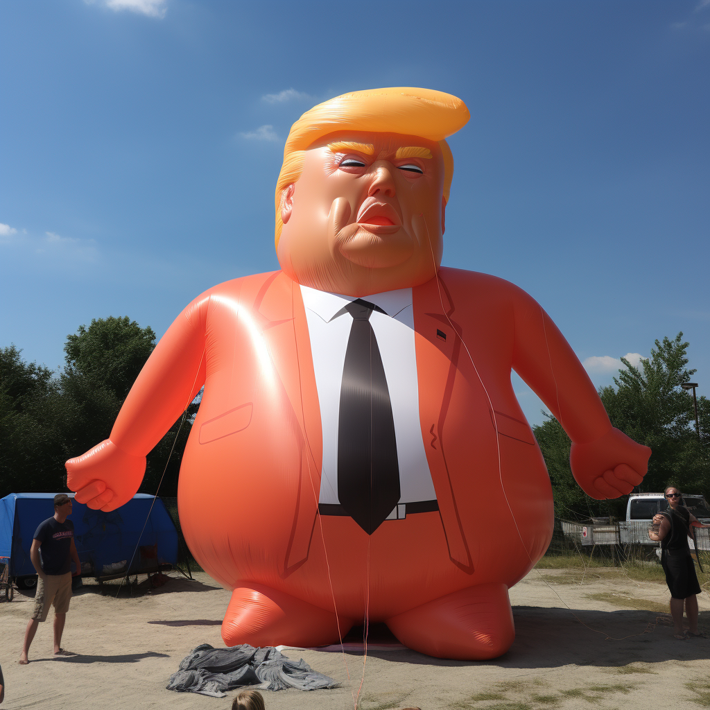 Inflatable Trump Image - Engaging and Unique