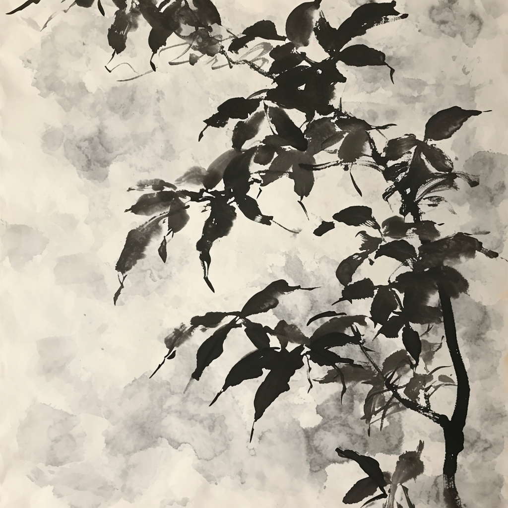 Ink Painting of Plant