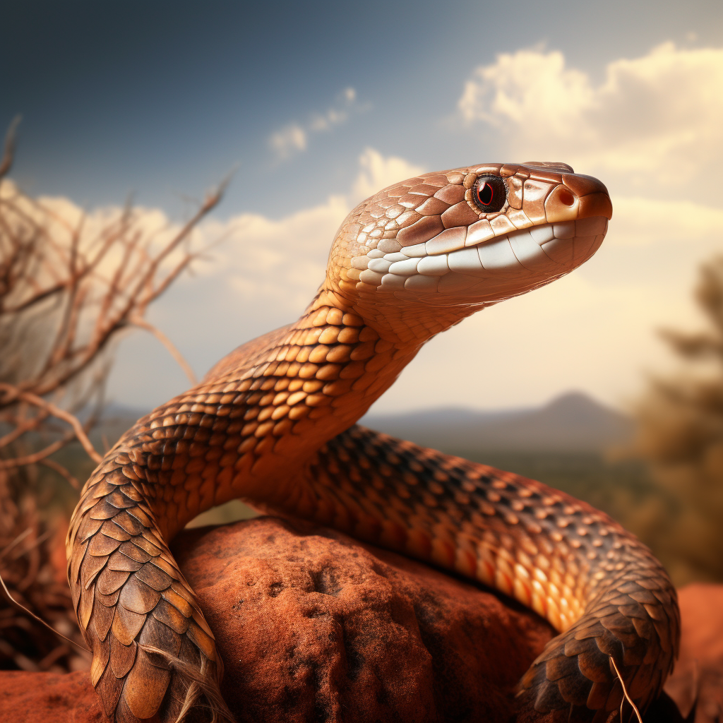 Realistic Inland Taipan Image