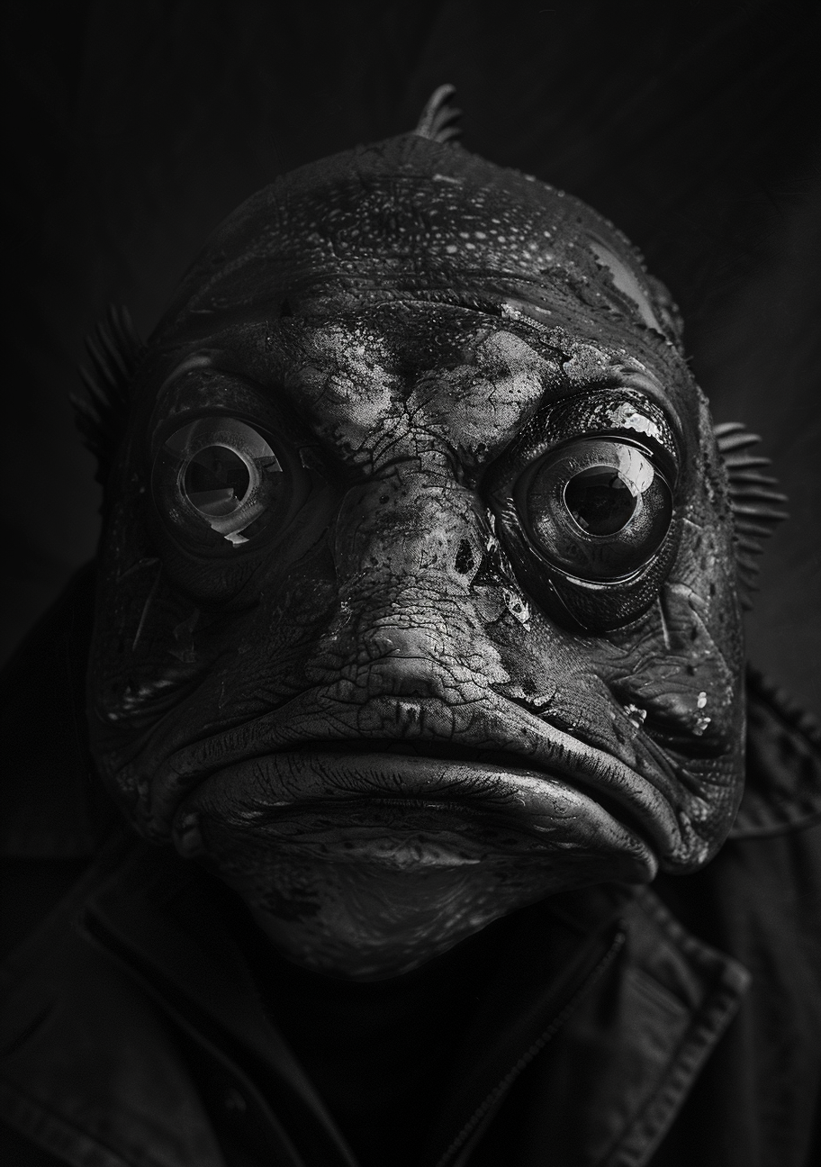 Innsmouth Dead Fish Eyes Portrait