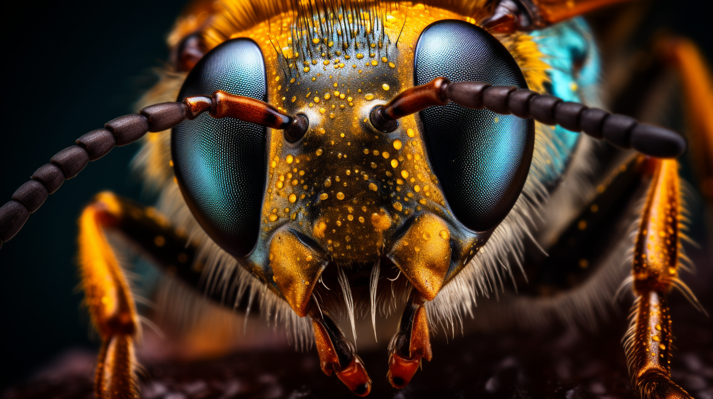 Close-up of an Insect in Macro