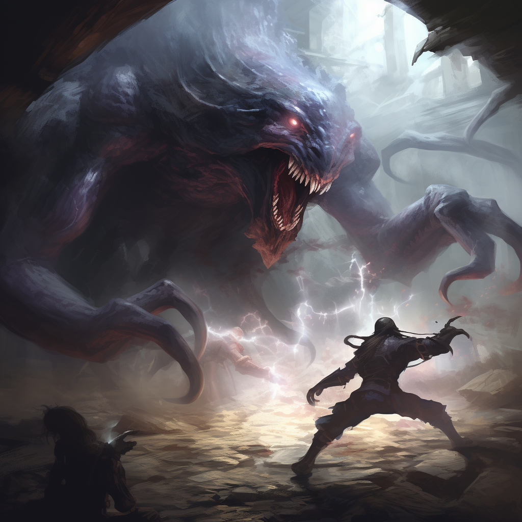 Intense D&D 5e Illustration: Intellect Devourer Attack