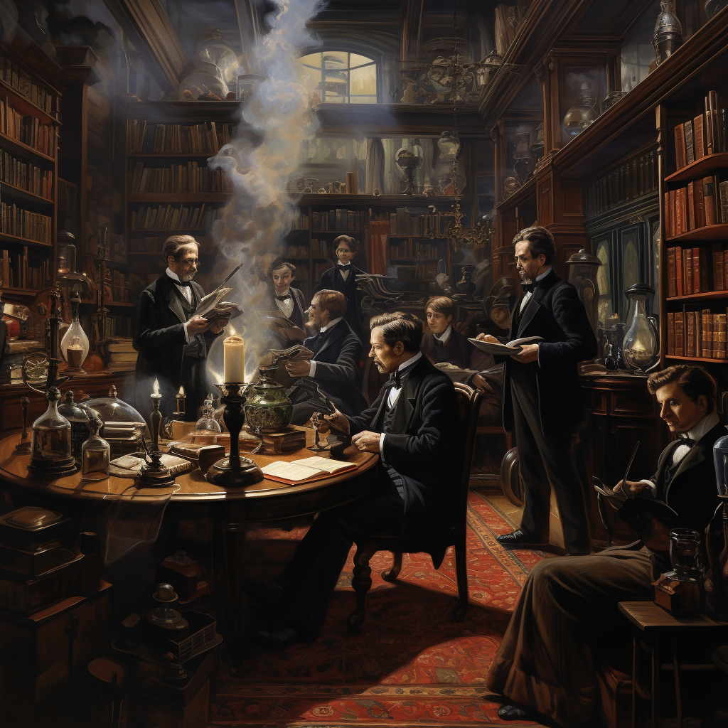 Victorian intellectuals discussing books