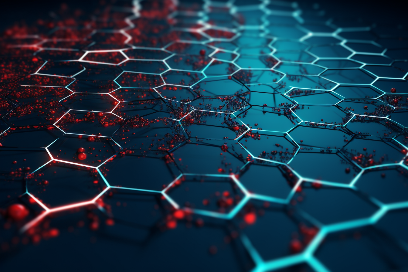 Flow of interconnected hexagons representing REST API