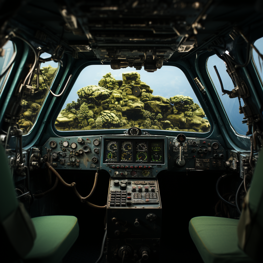 Interior Submarine with Hublot Window View