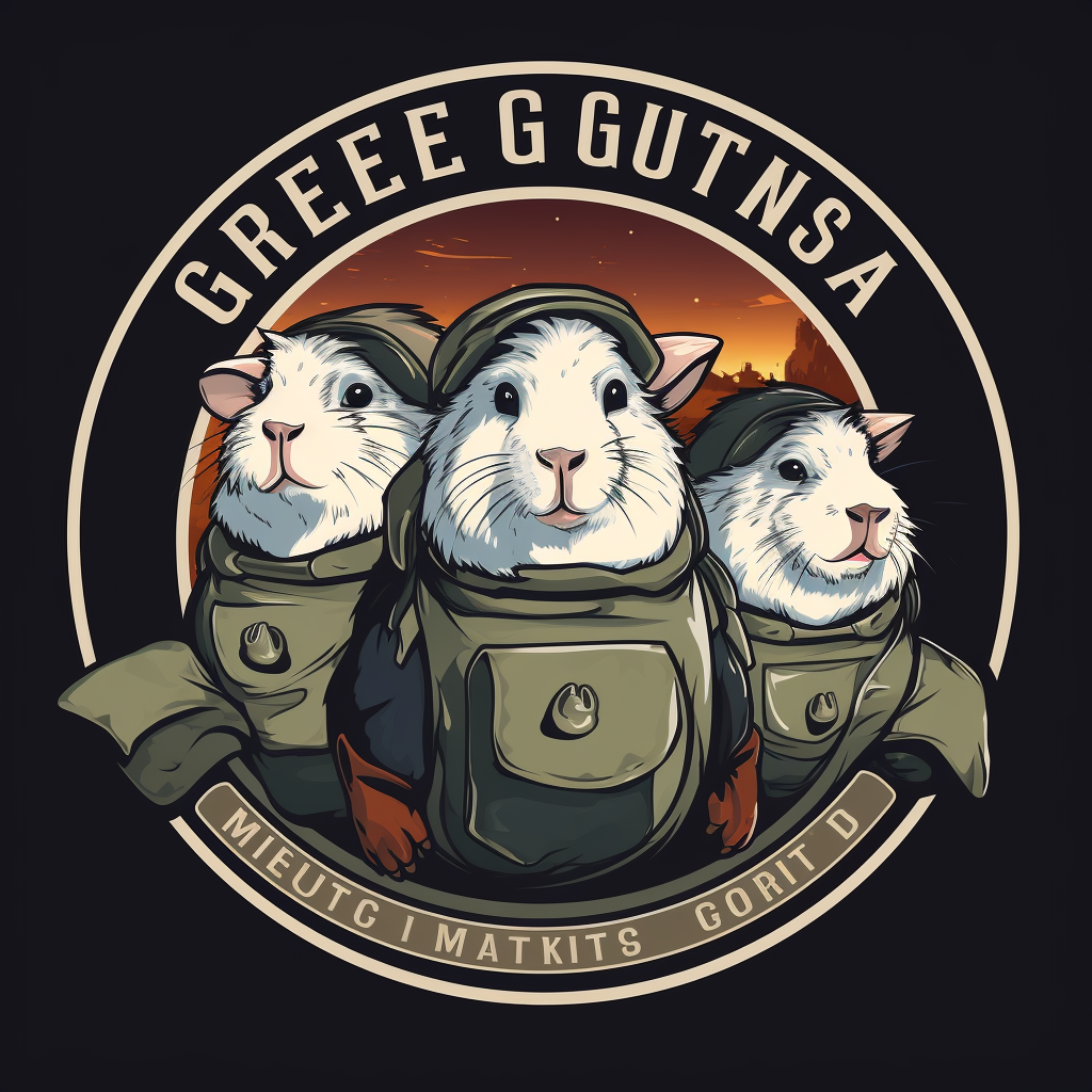 Hero guinea pigs protecting the world