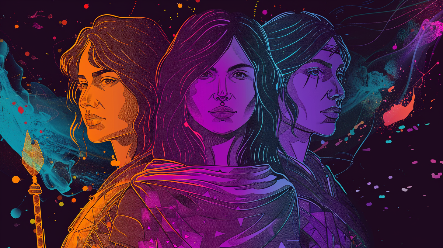 Womens Day Ubisoft Banner Line Art