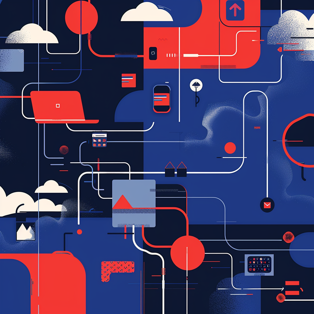 Scarlet Blue Internet Services Illustration