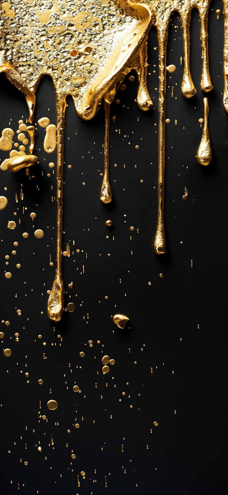 Gold Dripping Wallpaper iPhone 15 Pro Max