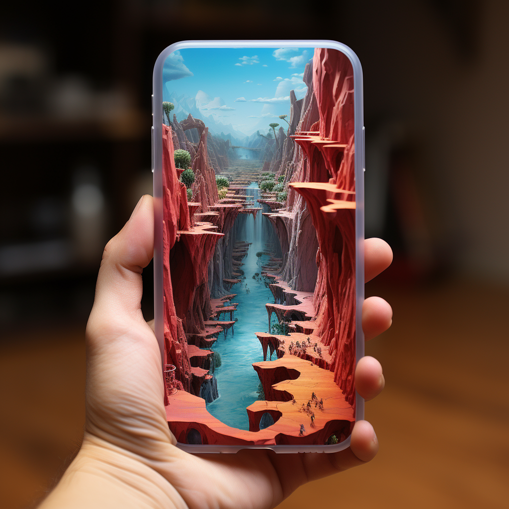 3D sticker on iPhone enhances its appearance.