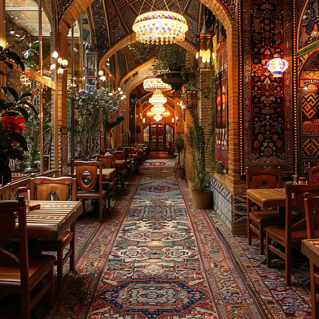 Iran Restaurant Luxury Decor Pattern