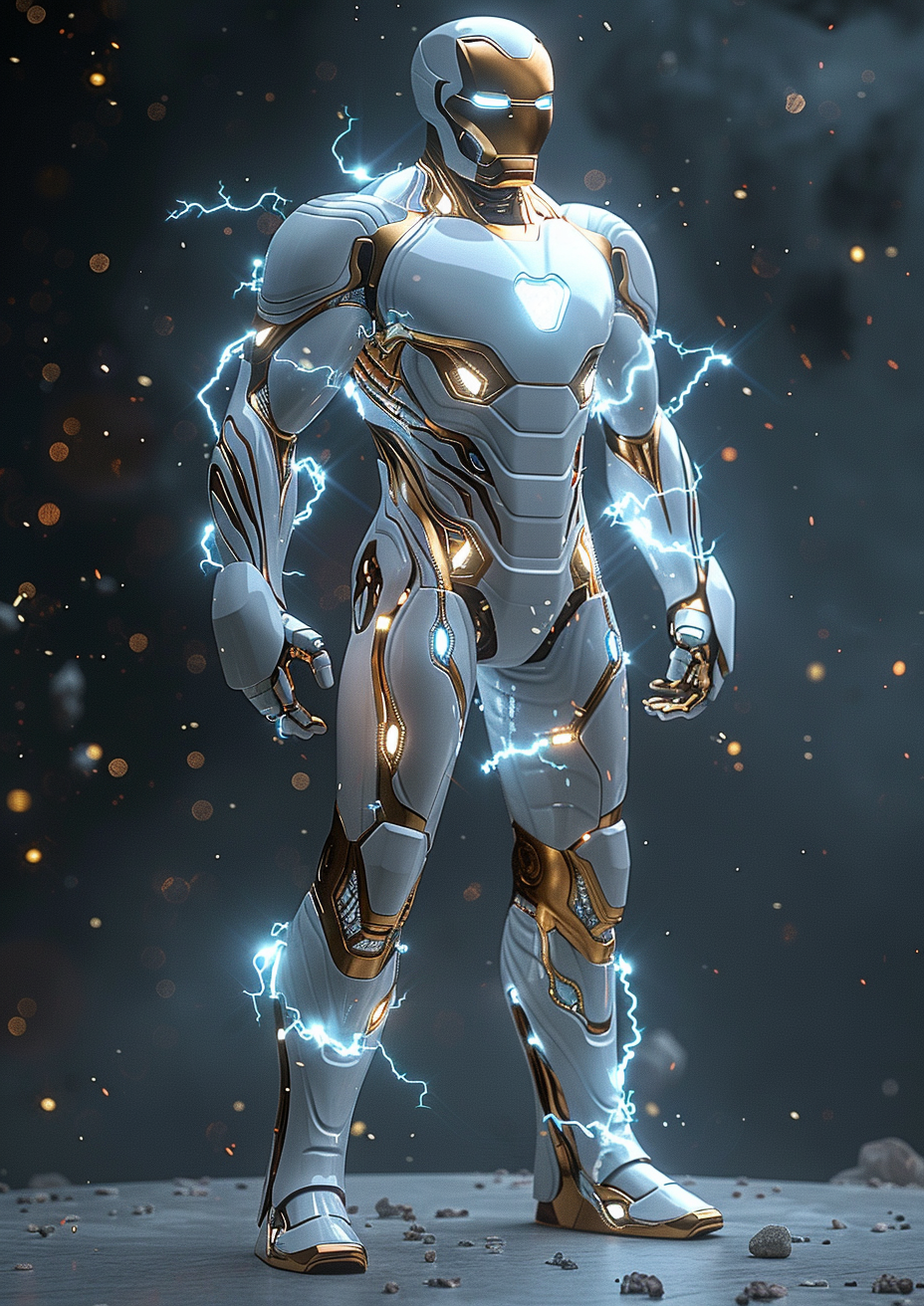 Divine Iron Man with Thunder Motif