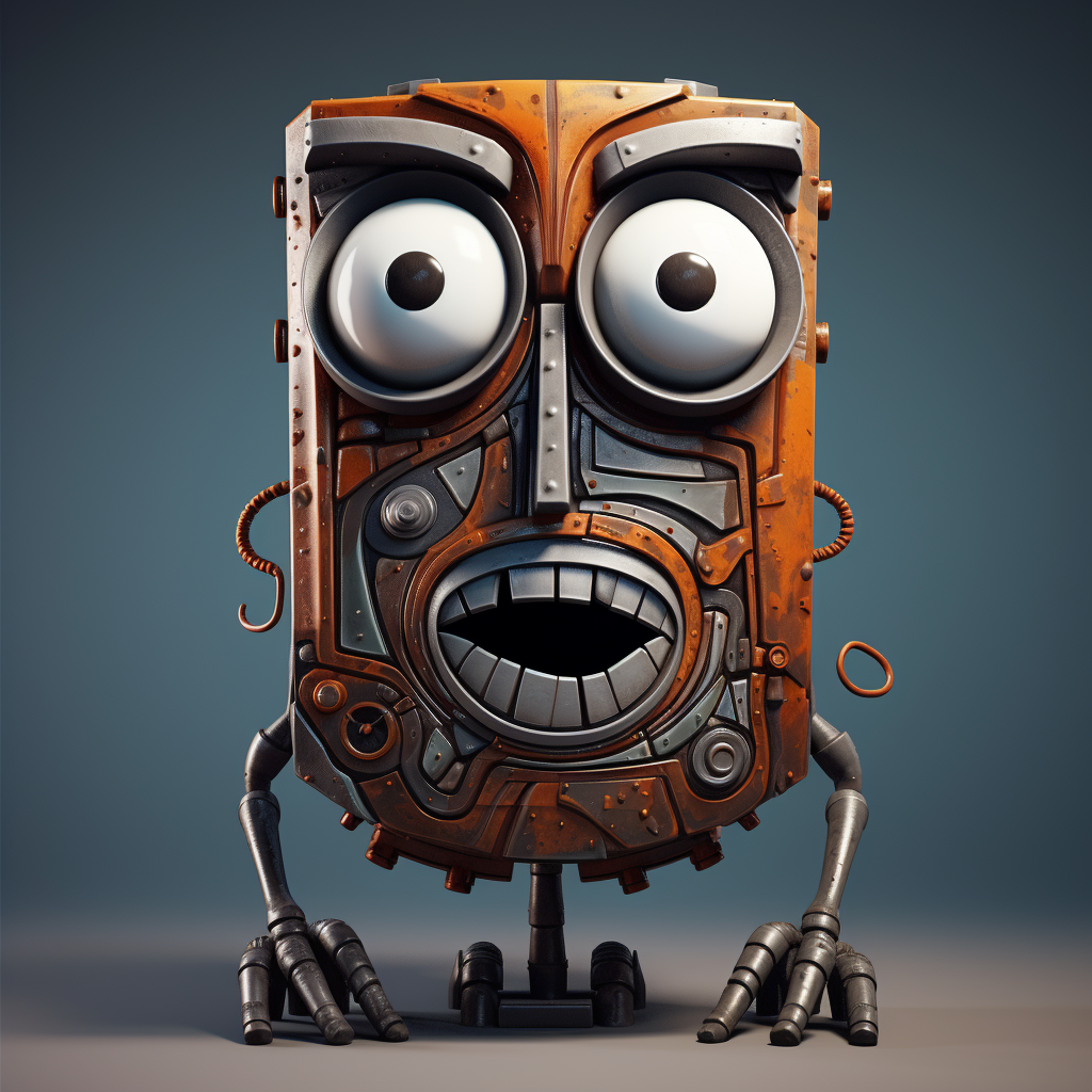 Cartoon iron texture for 3D objects