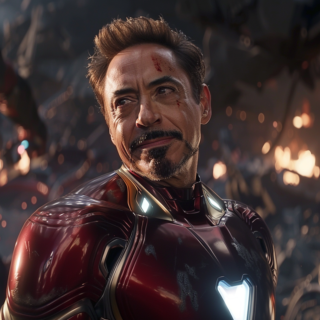 Iron Man Winking Smiling Love