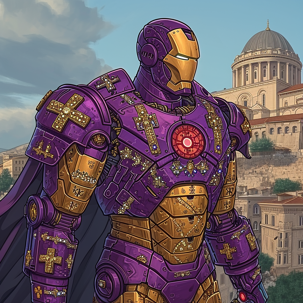 Byzantine Ironman Armor Illustration